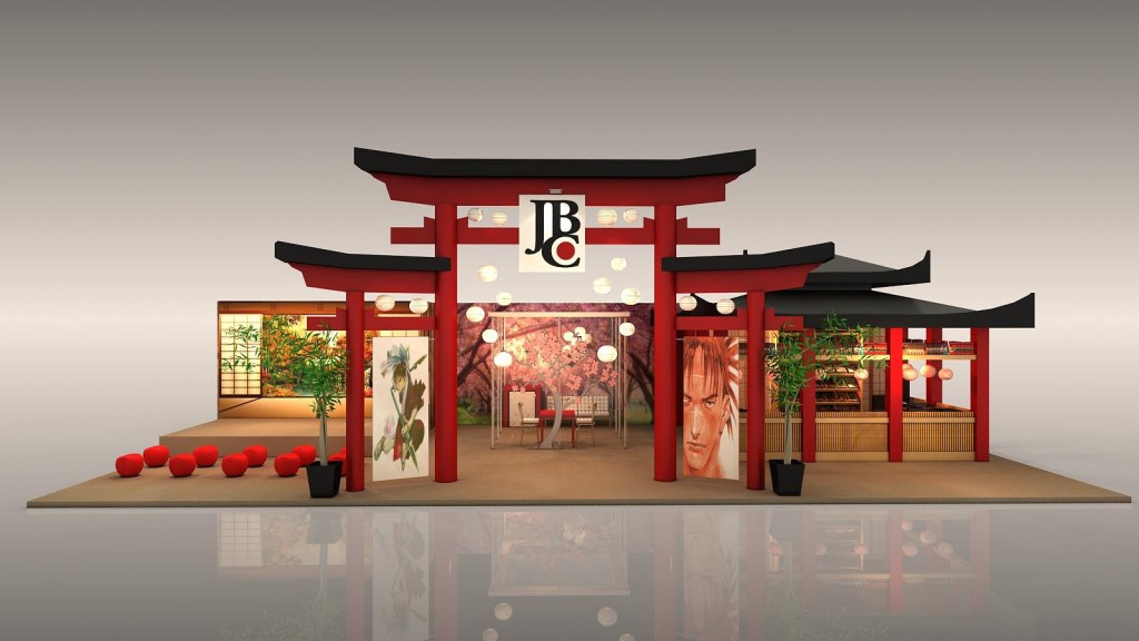 Projeto do estande da Editora JBC na Comic Con Experience 2015